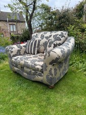 Sofology Cuddle Chair Armchair Small Sofa Black And Gold Love Seat