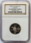 New Listing2003 S Silver State Quarter - Illinois NGC PF69 Ultra Cameo