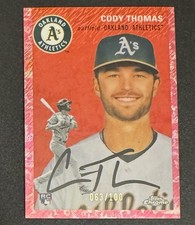 Cody Thomas 2023 Topps Platinum Anniversary ROOKIE Fuchsia Refractor /100 #104