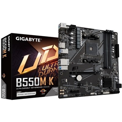 Gigabyte B550M K Ultra Durable Amd Am4 Socket Motherboard Micro-Atx 4X Ddr4 Slot