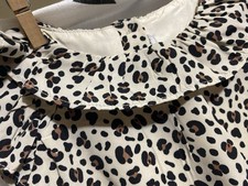 JANIE JACK LEOPARD PRINT RUFFLE TOP 2T