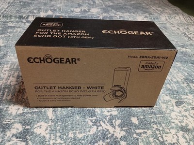 Echogear Outlet Hanger White For The Amazon Echo Dot 4th Gen
