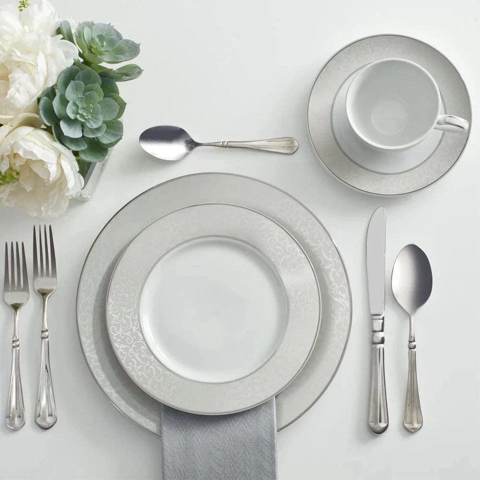 Mikasa Parchment 40 Pc. Dinnerware Set, Service for 8, China Set - Image 2 of 4