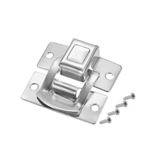 Box Latch, Small Size Silver Tone Hasp Jewelry cases Catch w Screws 4 Pcs
