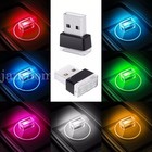 Color Mini USB LED Car Light Interior Mood Neon Nights Atmosphere Ambient Lamp