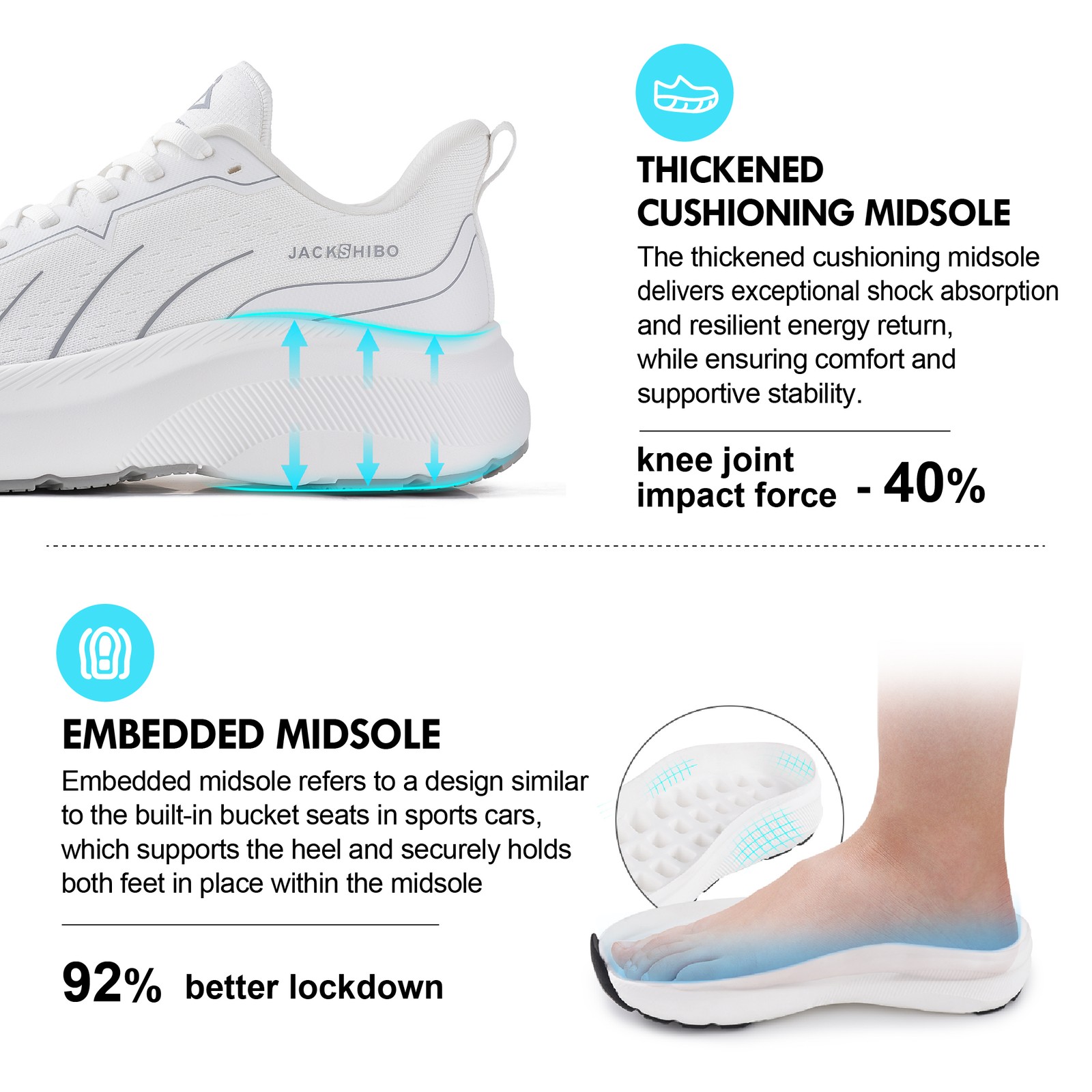 Wide Toe Box Shoes Women Running Athletic Walking Tennis Sneakers Arch Support