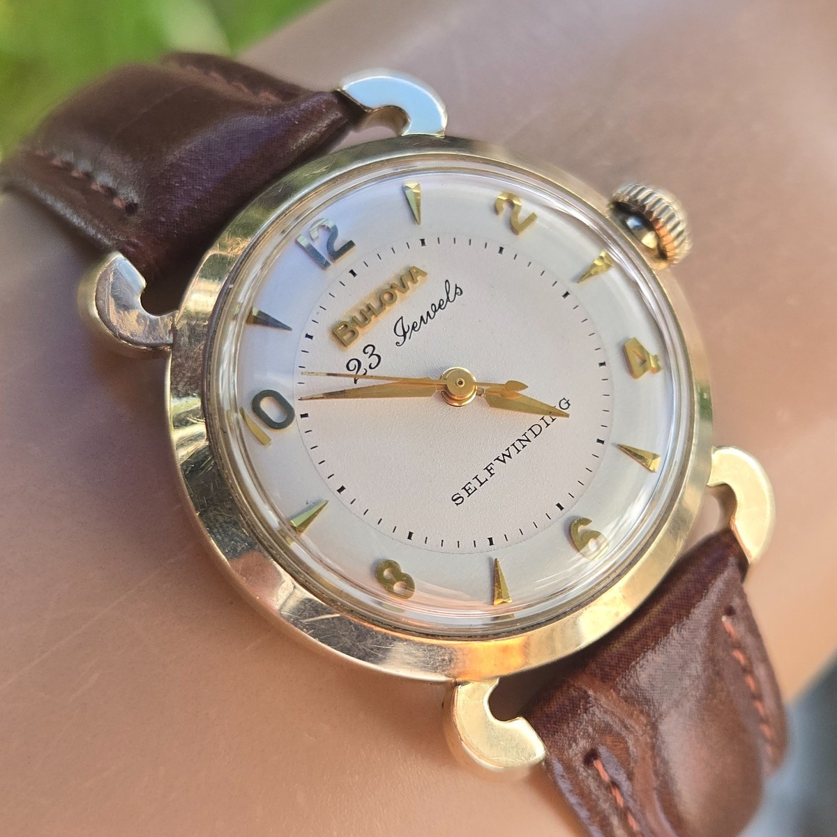 d*e様 アンティーク・BULOVA・２３石・SELF WINDING・ Vintage 1954 Gents Bulova 23 Jewel Self-Winding Starburst Dial