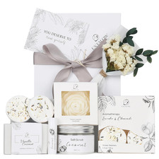 Spa Gifts for Women Coconut Lavender Home Spa Set Birthday Gift Baskets  Bridal
