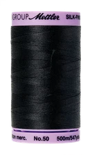 Black 4000 | Silk-Finish Cotton 50wt - #9104 (500M / 547Y Spool) | Mettler