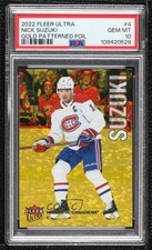 2022 Upper Deck Fleer Ultra Gold Patterned Foil Nick Suzuki #4 PSA 10 GEM MT ig1