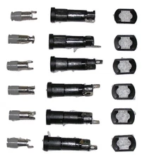 6 - Littelfuse 3AG AGC Size Chassis Mount Fuse Holders Spring Loaded - USA