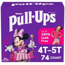 Potty Ups Girls Training Pants 4T-5T 50 lb 82 Count Multicolor Pull 38-50 Size