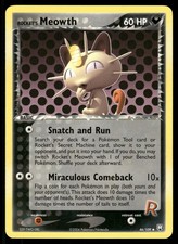 Rocket's Meowth 46/109 Uncommon Team Rocket Returns Pokemon Lightly Played on eBay