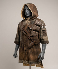 Inspired by Jedi Fallen Order Cal Kestis Poncho Hooded Costume With Leather Belt