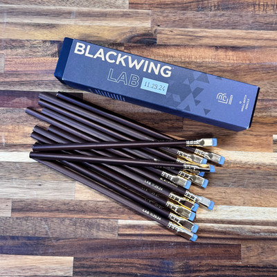 FULL BOX 12 Pencils - Blackwing Lab 11.29.24 Triangular Brown Washcoat - BOX INC
