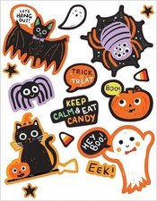 Spooky Friends Haunted House Halloween Party Vinyl Window Cling Decorations