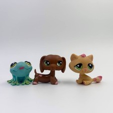 Pack Saint-Valentin PetShop 4 Figurines Chiens 552 à 555 – Neuf, édition Limitée