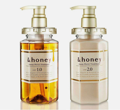 &honey Deep Moist Hair Shampoo & Treatment Set Step 1.0 & 2.0 (FREE SHIPPING)