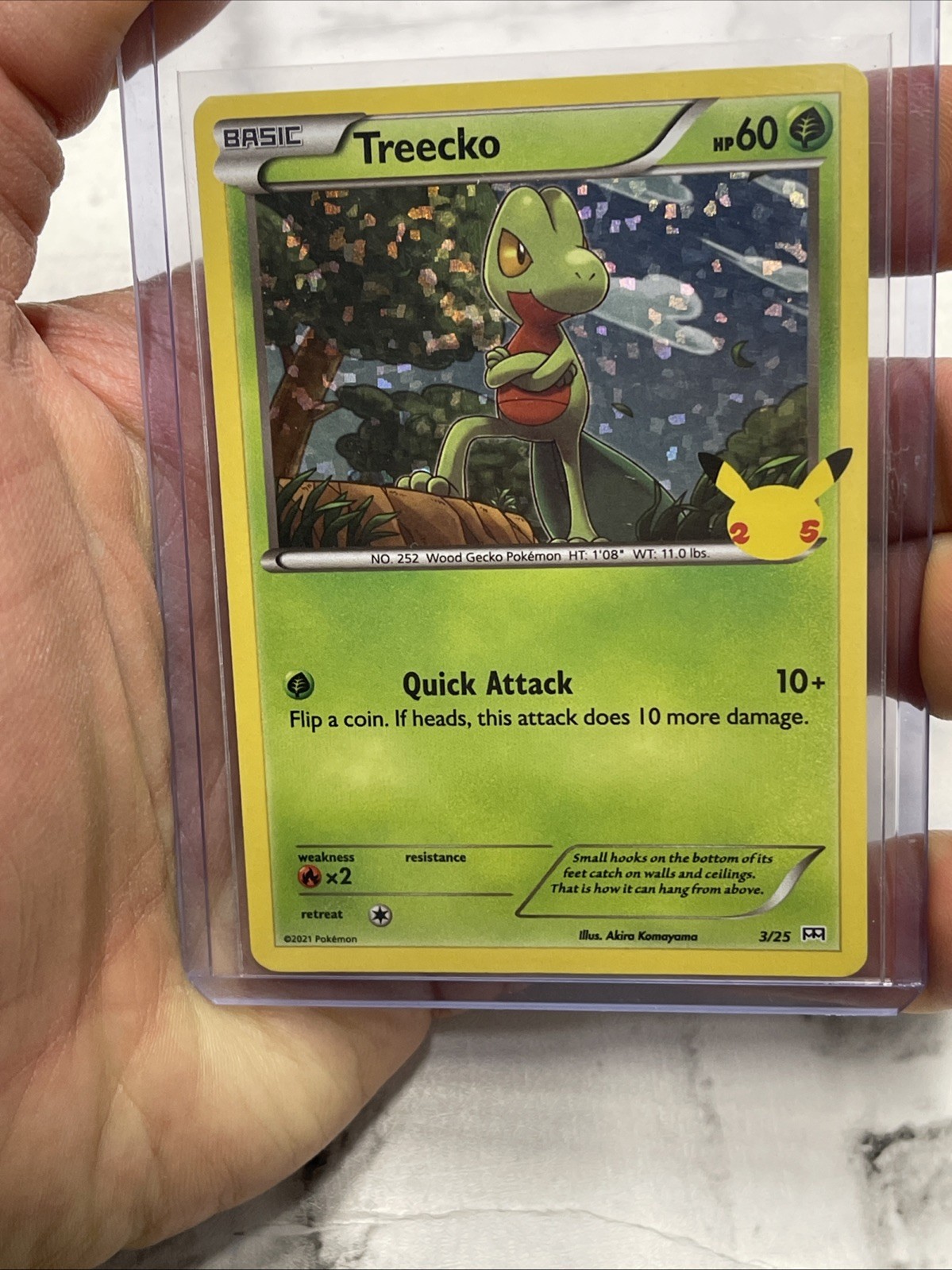Treecko 3/25 Promo McDonald's 25th Anniversary Promos Grass Holo Pokemon MP+ TCG