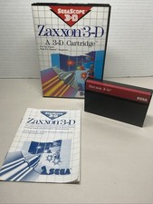 ZAXXON 3-D SMS Sega Master System Complete!