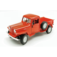 Jeep Willys 1947 Red 1:24 Welly Auto Stradali -D- Neues Modell