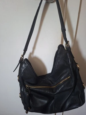 Lakeland Black Leather Shoulder Bag Multi-Compartment - Image 1 of 4