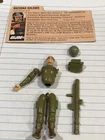 1983 GI JOE Bazooka Soldier 'Zap' [broken needs elastic] w/Accessories & Card