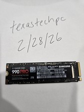 Samsung 990 PRO 2TB M.2 Nvme MZ-V9P2T0 2280 164 Hours Power On Time Low Usage