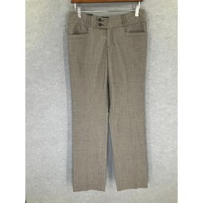 Banana Republic Pants Womens Sz 6 Ryan Fit Straight Leg Beige Herringbone