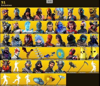 OG 89 Skins Account - IKONIK OMEGA REAPER FRESH ROUGE AGENT, ALL RARE