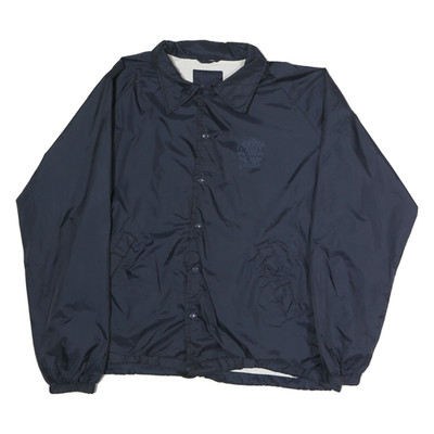 LANDMARK klassische Herrenjacke dunkelblau L Polyester uni Knopfverschluss