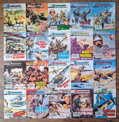 Commando Comics Job Lot Bundle x 20 (52H)