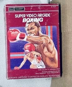 INTELLIVISION LOT OF 3 CIB SEARS TELE-GAMES BASKETBALL/BASEBALL/BOXING CIB WORKS