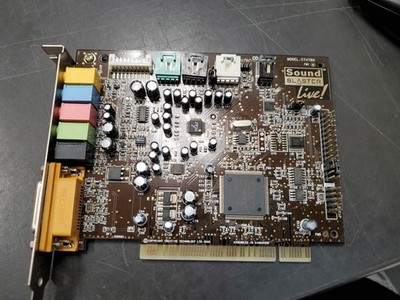 Creative Labs Sound Blaster Live! CT4780 PCI Sound Card Analog Digital Outputs