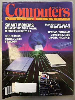 COMPUTER & ELECTRONICS MAGAZINE-OCTOBER 1984-SMART MODEMS-TELELEARNING