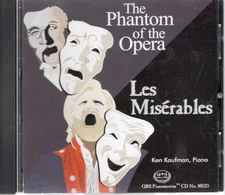 QRS Pianomotion Phantom &  Les Miserables preowned CD #801215