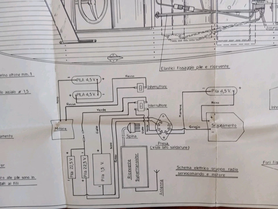 Aeropiccola Torino Motoscafo Sea Bird Versione Radiocomando piano Costruttivo - Immagine 4 di 4
