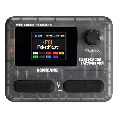 SONICAKE Pocket Master Gitarre Bass Multieffekt Verstärker IR Cabinet OTG BT