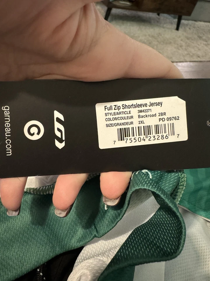 Louis Garneau 男式短袖骑行服灰色,XXL — 第 3/4 张图片