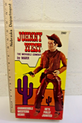 Vintage 1973 Johnny West The Movable Cowboy Marx Toys No. 2062