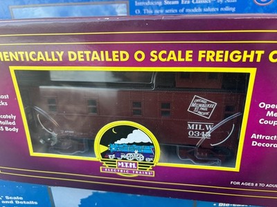 MTH # 20-91193  O SCALE MILWAUKEE ROAD STEEL CABOOSE # 0345