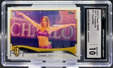 2014 Topps WWE NXT Prospects #5 CHARLOTTE FLAIR Wrestling CGC 10 GEM MINT