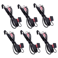 22" 10A Fused Ring Terminal 6 PCS Harness Quick Connect Extention Cord for Batte