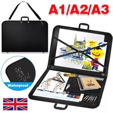 DESIGN PORTFOLIO WATER PROOF BLACK CASE ART WORK-PAINTING FOLDER BAG A1 A2 A3 A4