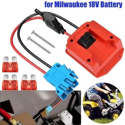 Akku Connector Adapter für Milwaukee 18V M18 Umbauset Kinderauto Power Wheels