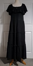 Ghost Alba maxi dress size XL Tiered Crepe