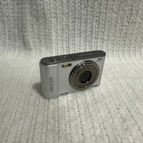 Minolta MND20 44 MP/2.7K fotocamera digitale Ultra HD (argento) funzionante solo cam come nuova