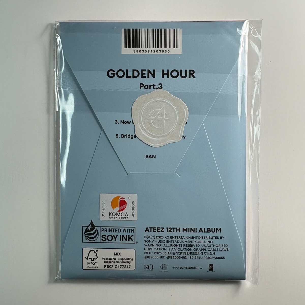 ATEEZ] GOLDEN HOUR : Part.3 LEMON DROP – 12th Mini Album POCA Ver