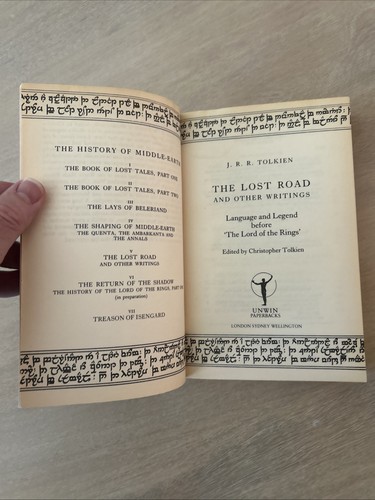 The Lost Road - Tolkien - UK Unwin Paperback - VG - 1989 - Imagen 5 de 13