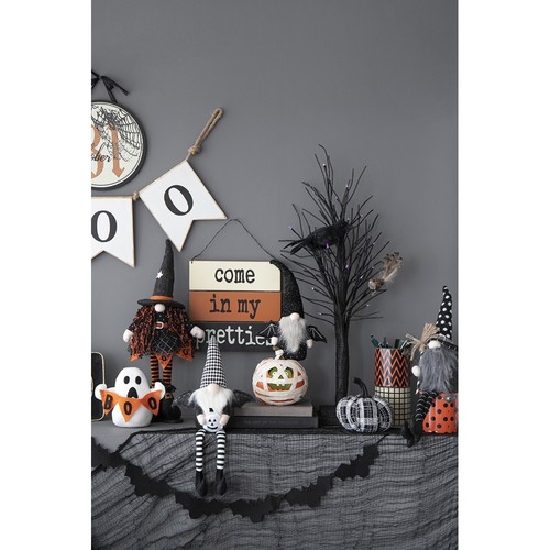10x8.3x13.5" Cartón Iluminado Casa Embrujada Decoración Halloween, Alimentado por Batería - Imagen 235 de 328